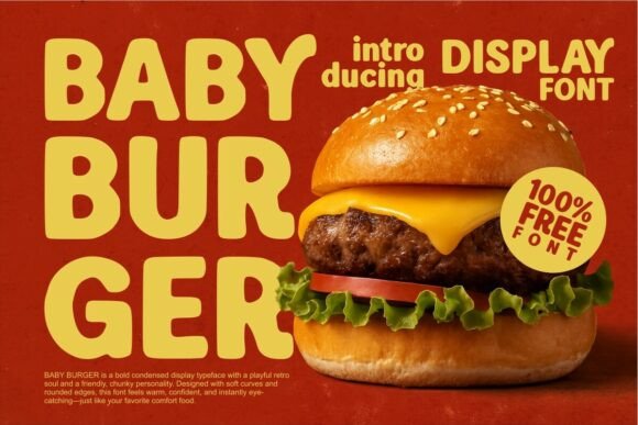 Baby Burger Font for Bold Web Headers