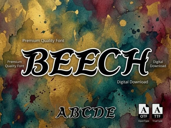 Beech: A Premium Display Font for Bold Campaigns