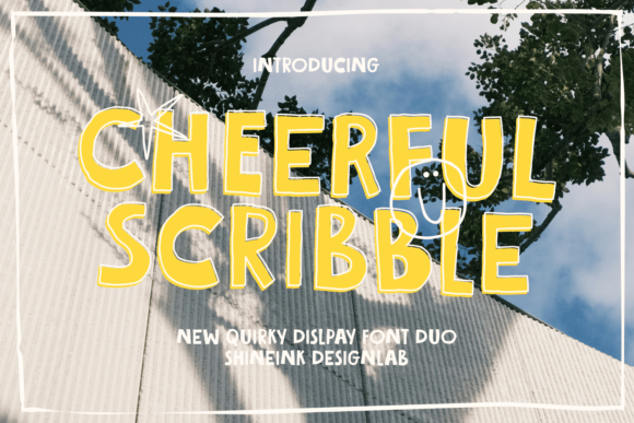 Cheerful Scribble: A Playful Display Font for Brands