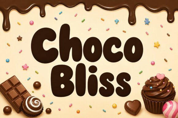Choco Bliss Typeface for Sweet Editorial Design