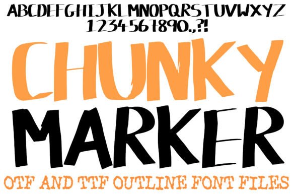 Chunky Marker: A Bold Display Font for Editors