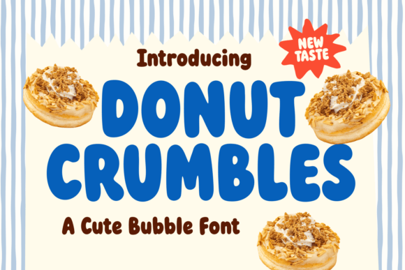 Donut Crumbles: A Sweet Display Font for Editorial Joy