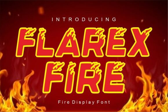 Flarex Fire Typeface for Bold Web Headers