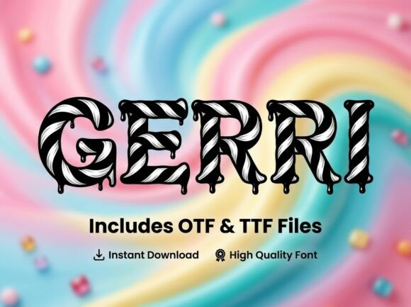 Gerri Typeface for Sweet Branding
