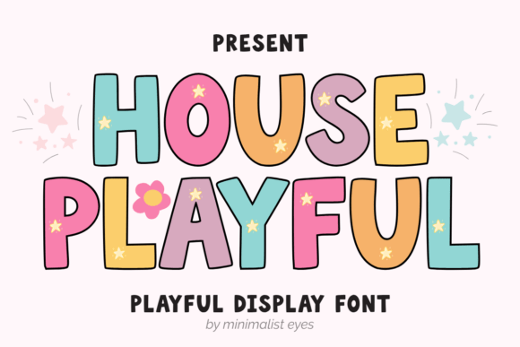 House Playful: A Whimsical Display Font for Web Design