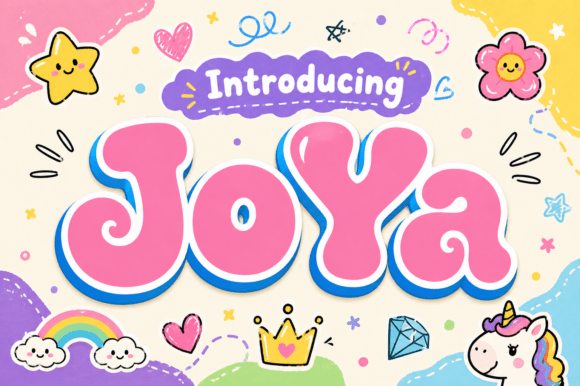 Joya: A Retro Display Font for Crafters
