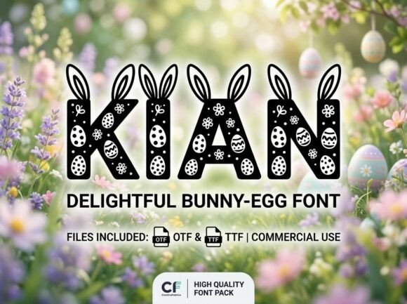 Kian: A Whimsical Display Font for Spring Makers