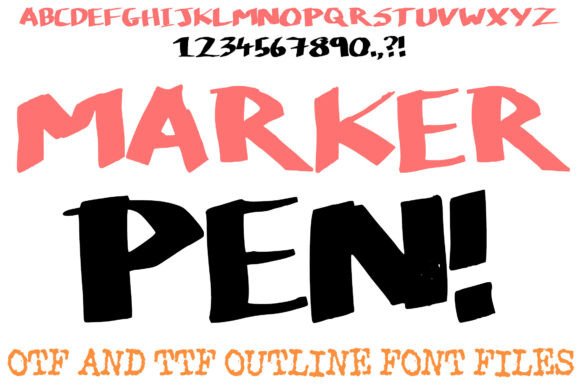 Marker Pen Font: Bold Branding for Small Business