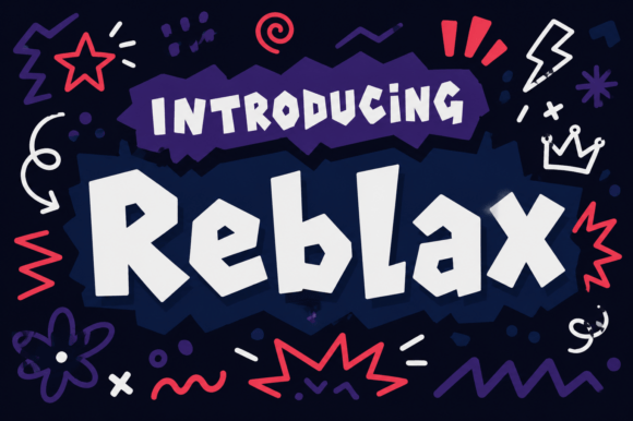 Reblax Typeface for Bold Maker Branding