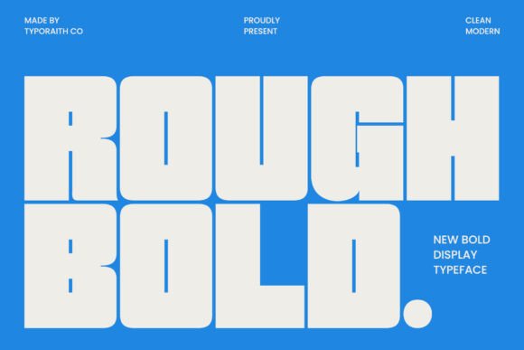 Rough Bold: A Modern Display Typeface for Editors