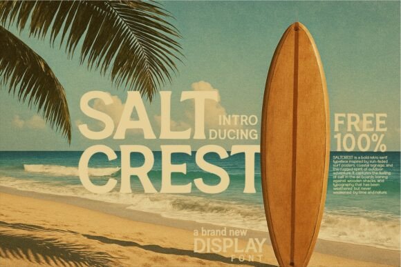 Saltcrest Typeface: Bold Retro Serif for Branding