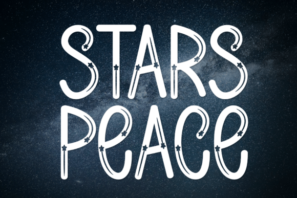 Stars Peace Font Review for Campaign Design