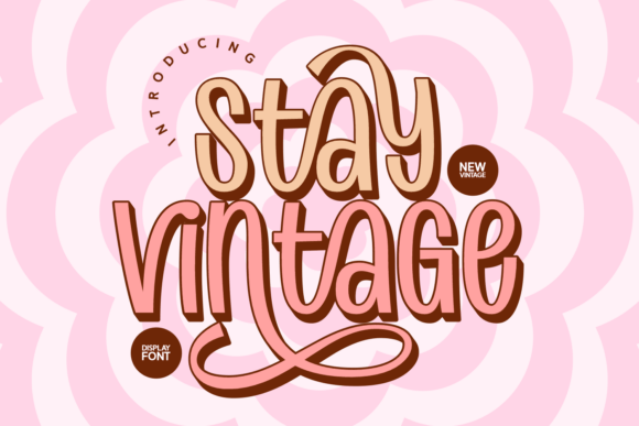 Stay Vintage Font for Editorial Design