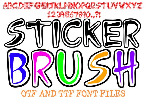 Sticker Brush Font for Editorial Impact