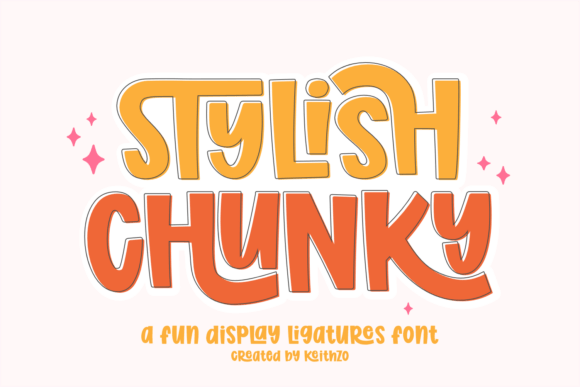 Stylish Chunky Typeface for Editorial Design