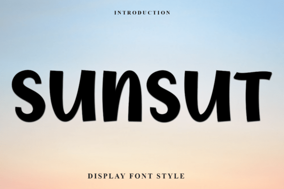 Sunsut Typeface for Festive Campaign Design