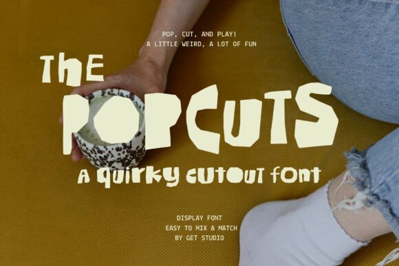 The Popcuts: A Quirky Display Font for Bold Campaigns