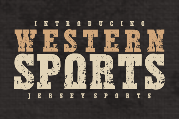 Western Sports: The Ultimate Frontier Display Font
